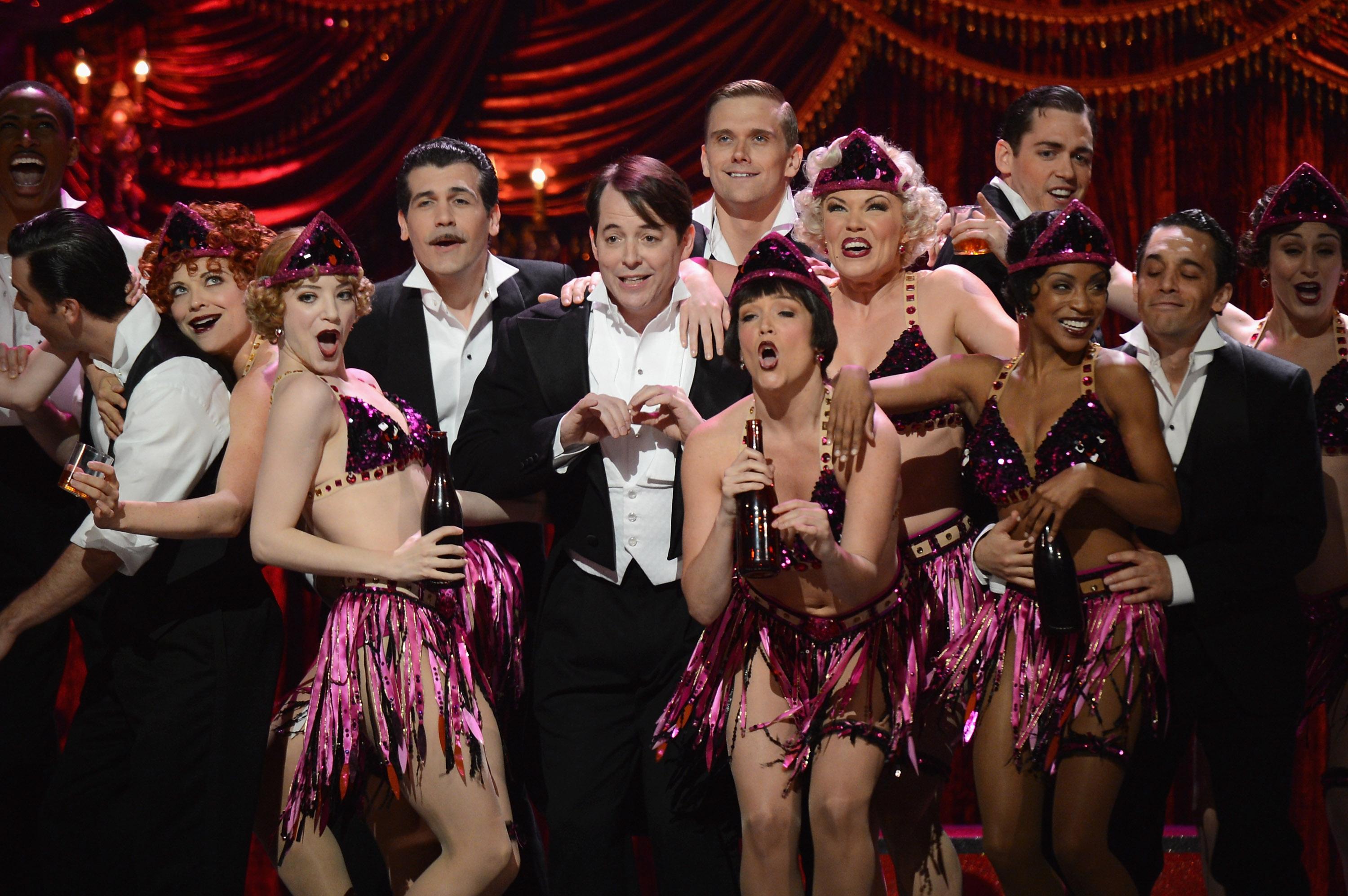 Matthew Broderick performs onstage with the cast of "Nice Work If You Can Get It" at the 66th Annual Tony Awards