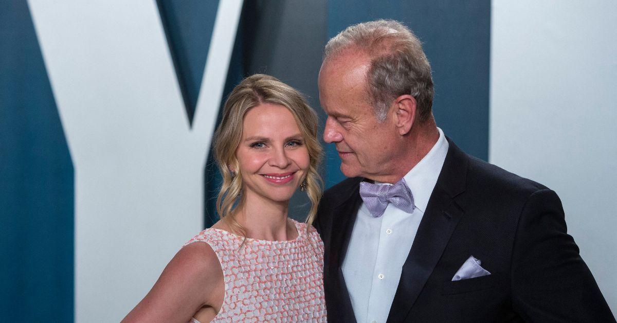 Kayte Walsh and Kelsey Grammer at the Vanity Fair Oscar party.