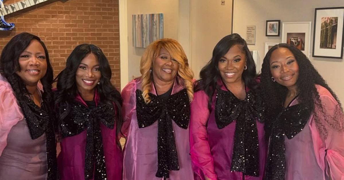 The Brown Singers posing at a performance