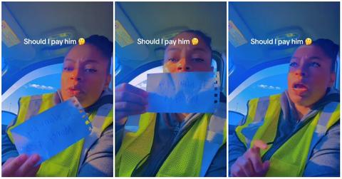 Viral video of woman saying neighbor demanded $150 for cleaning her yard.