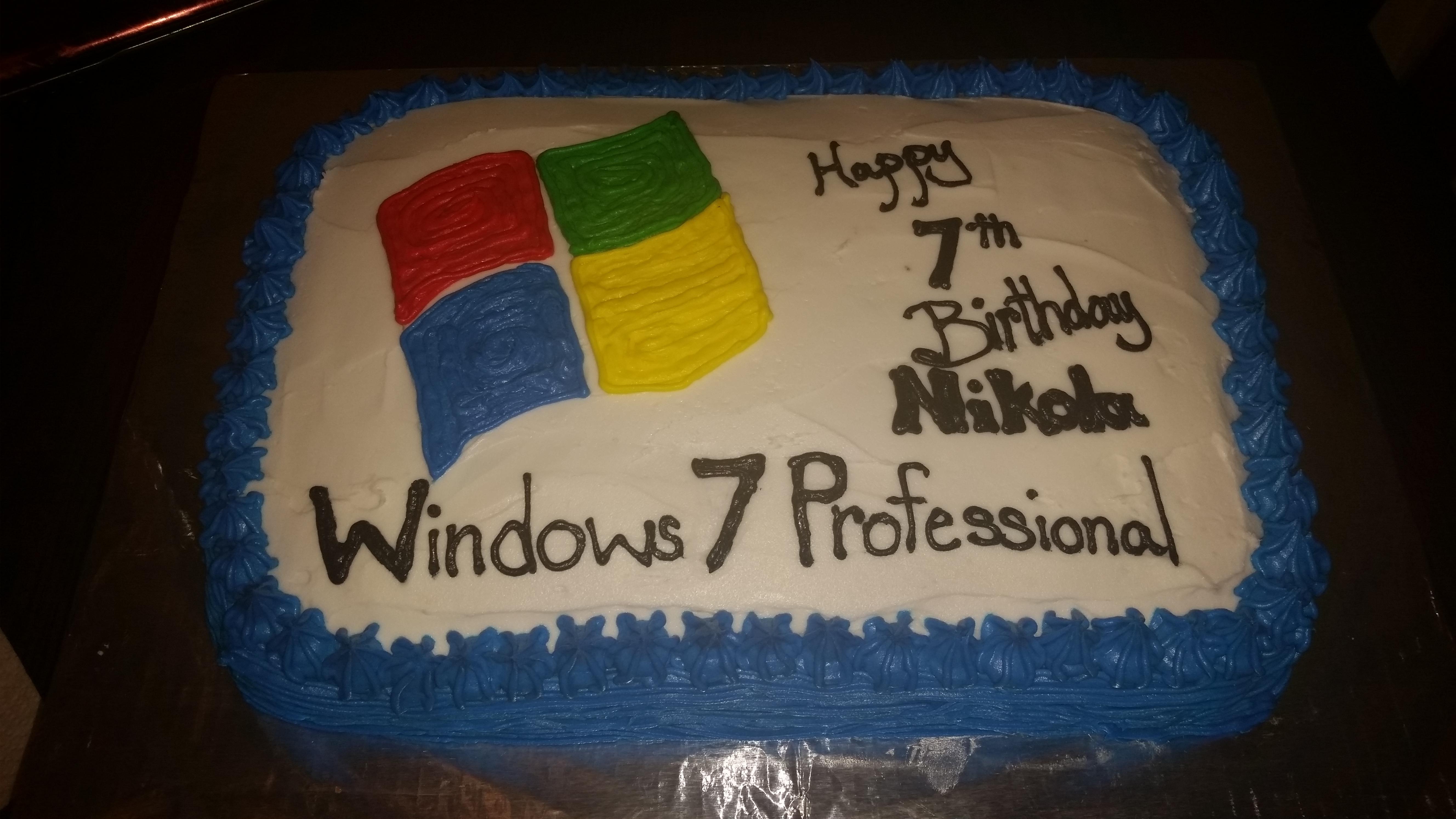 windows themed birthday