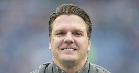Former player Frank Wycheck of the Tennessee Titans on the field before a game against the New York Jets at LP Field on Dec. 14, 2014