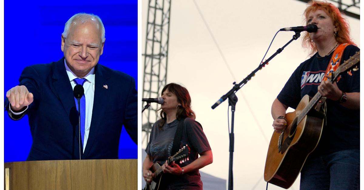 (L-R): Tim Walz; The Indigo Girls