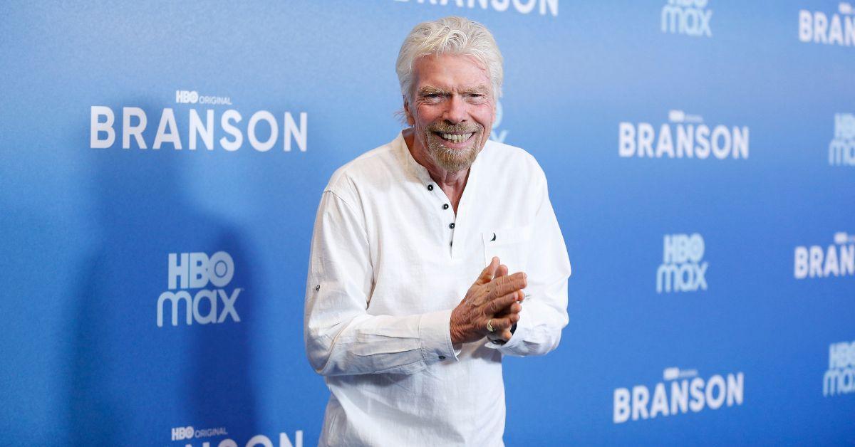 Richard Branson attending the premiere of his docuseries 'Branson.' SOURCE: GETTY IMAGES
