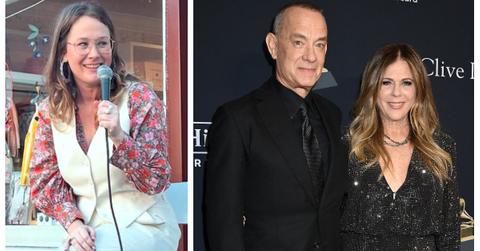 (L-R): E.A. Hanks; Tom Hanks and Rita Wilson
