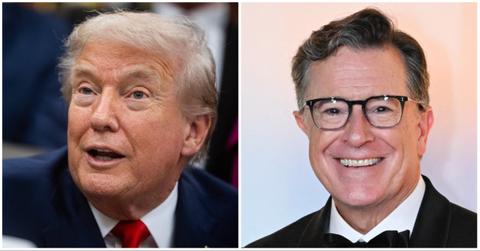 Donald Trump Threatens "Pathetic" Stephen Colbert