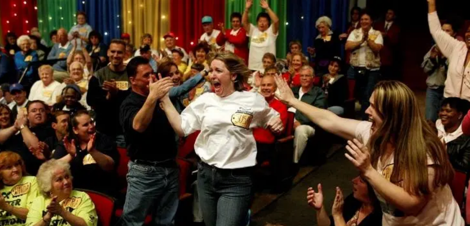 A contestant who was called to "Come on Down" on 'The Price Is Right'.