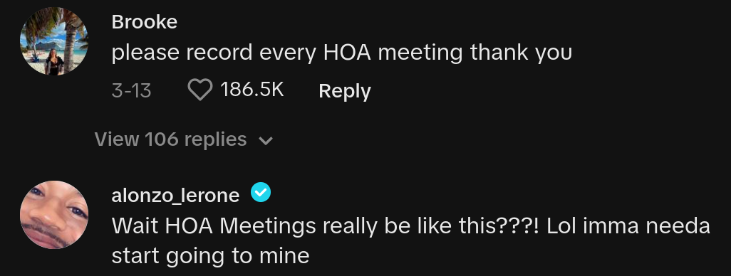 unhinged hoa meeting