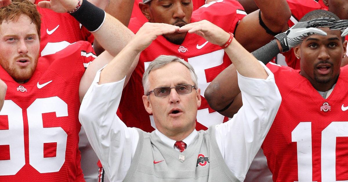 Jim Tressel at the NCAA Football 2011