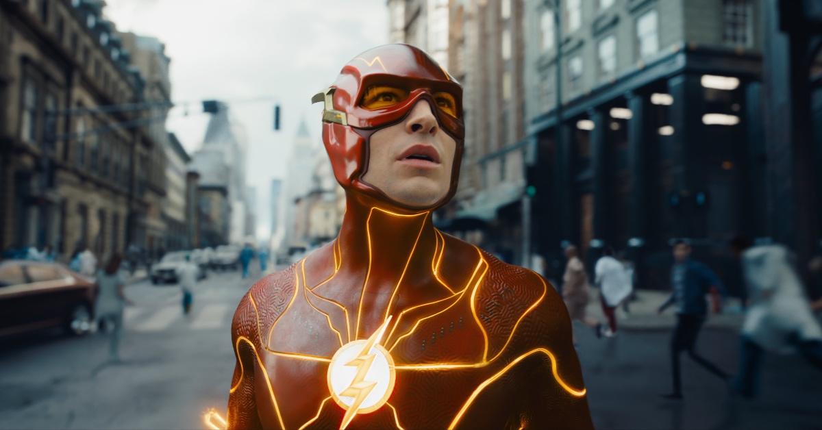 Ezra Miller dans le rôle de Barry Allen/The Flash dans le film 