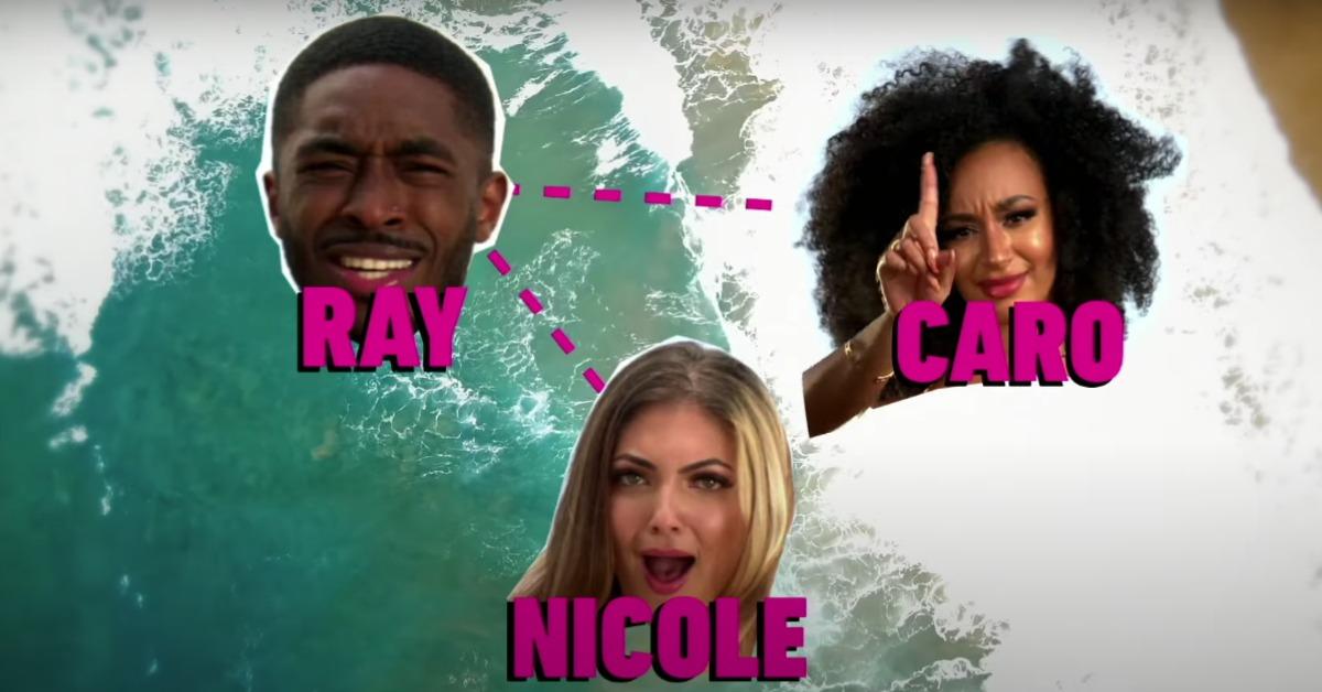 Ray, Nicole, and Caro from 'Ex on the Beach'