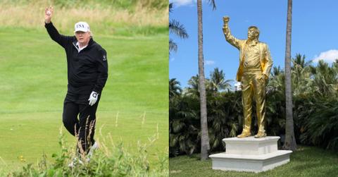 There's a 15-Foot, Gold Statue of Trump at His Golf Course