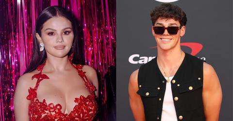 (l-r) Selena Gomez and Noah Beck