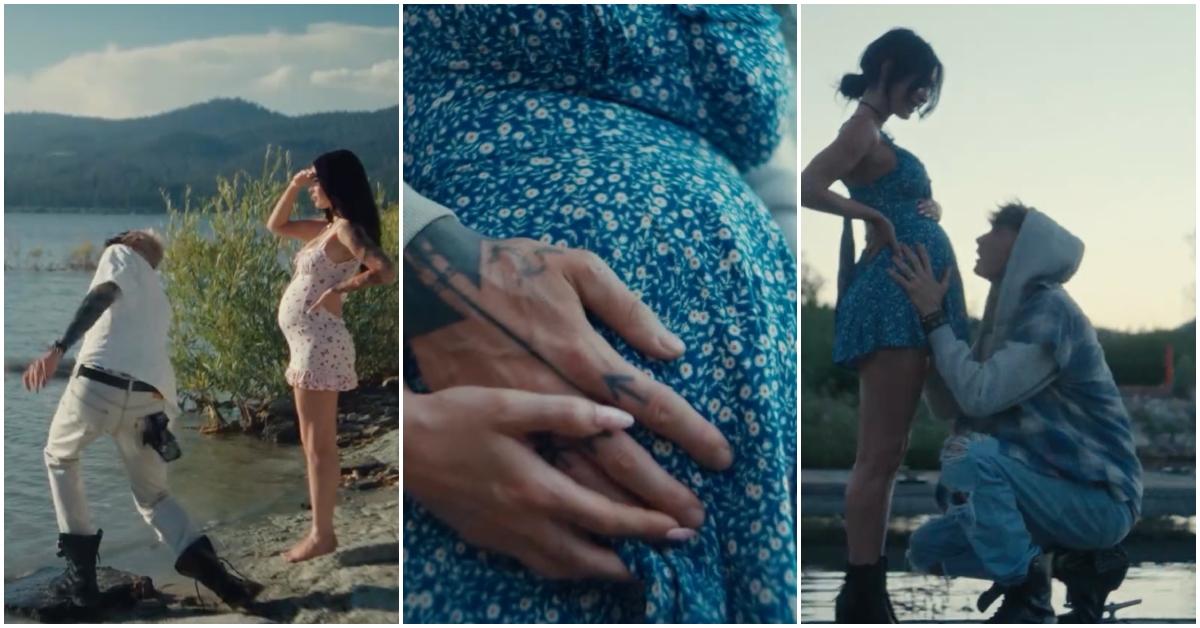 Megan Fox appears pregnant in MGK and Jelly Roll's music video "Lonely Road."