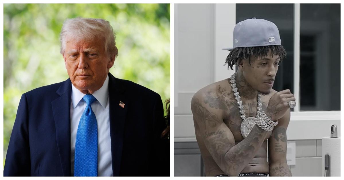 President Donald Trump and rapper NBA Youngboy