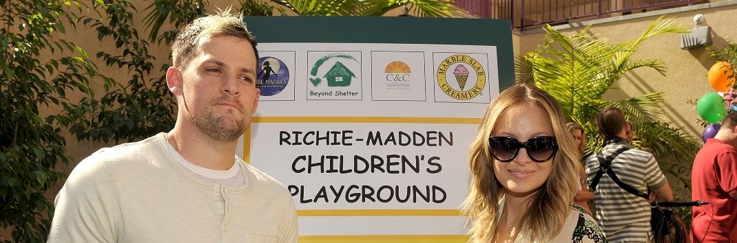 Nicole and Joel at the Richie-Madden Children's Playground ribbon cutting ceremony. 