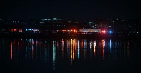 The scene at Reagan airport following the plane crash.