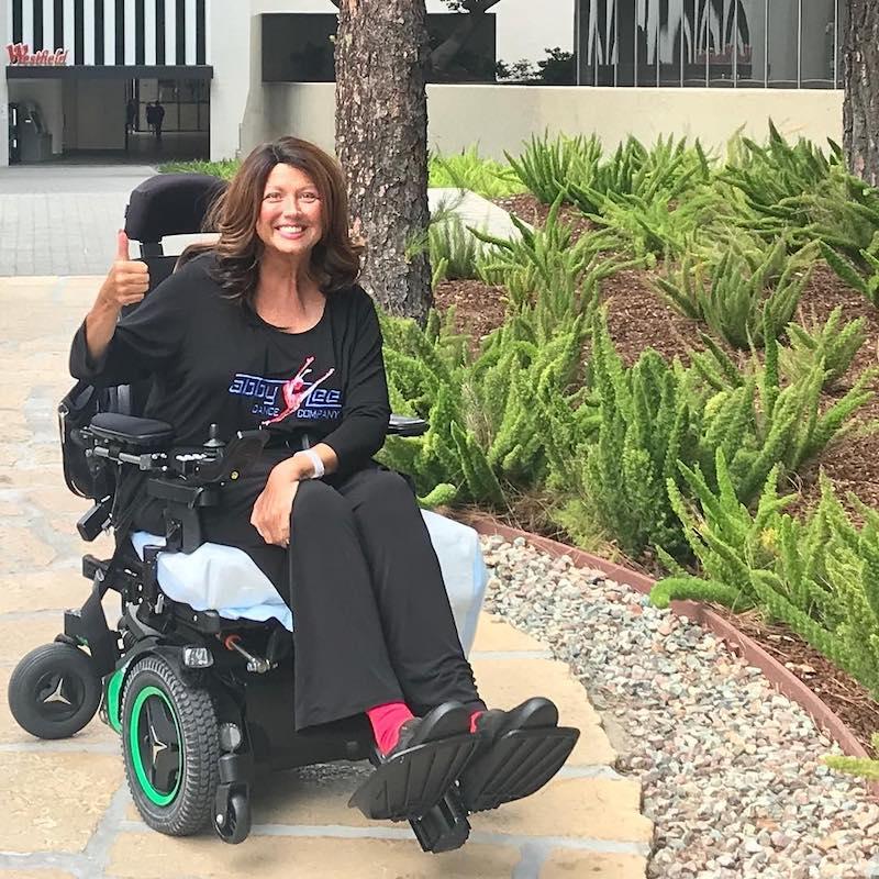 why is abby lee miller in wheelchair