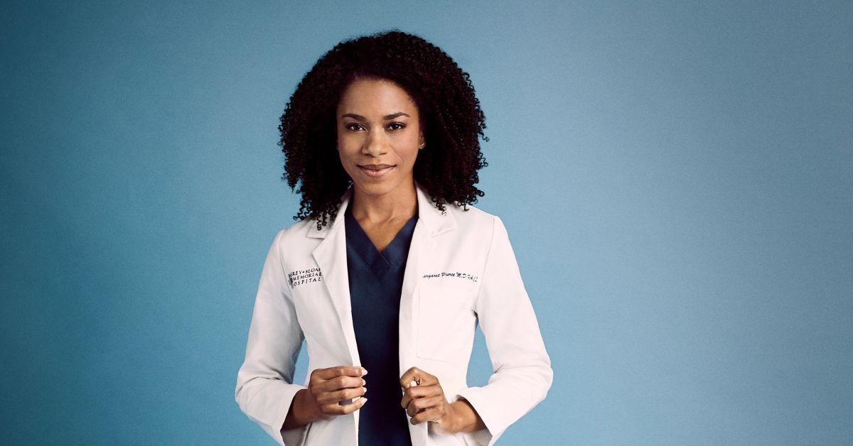 Kelly McCreary posing as Dr. Margaret "Maggie" Pierce on 'Grey's Anatomy'