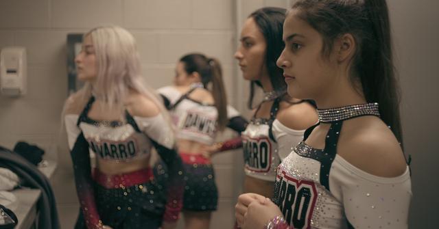 A scene in Season 2 of 'Cheer'