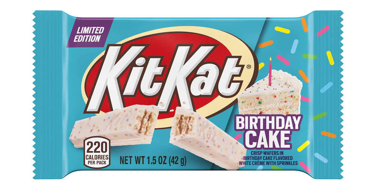 kit kat birthday cake packaging