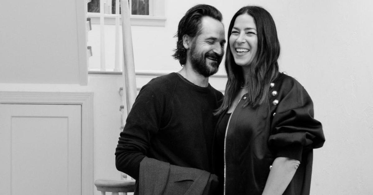 (l-r): Rebecca Minkoff's husband, Gavin Bellour, and Rebecca.