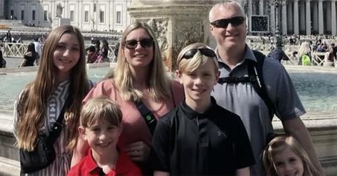 Kyle Brown and his family on a vacation.