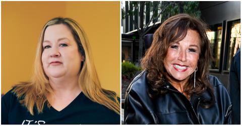 (l-r): Glo Hampton and Abby Lee Miller