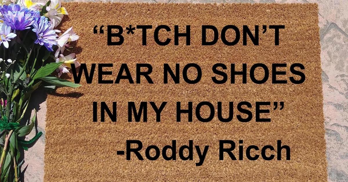 Roddy Rich Inspired Doormat 