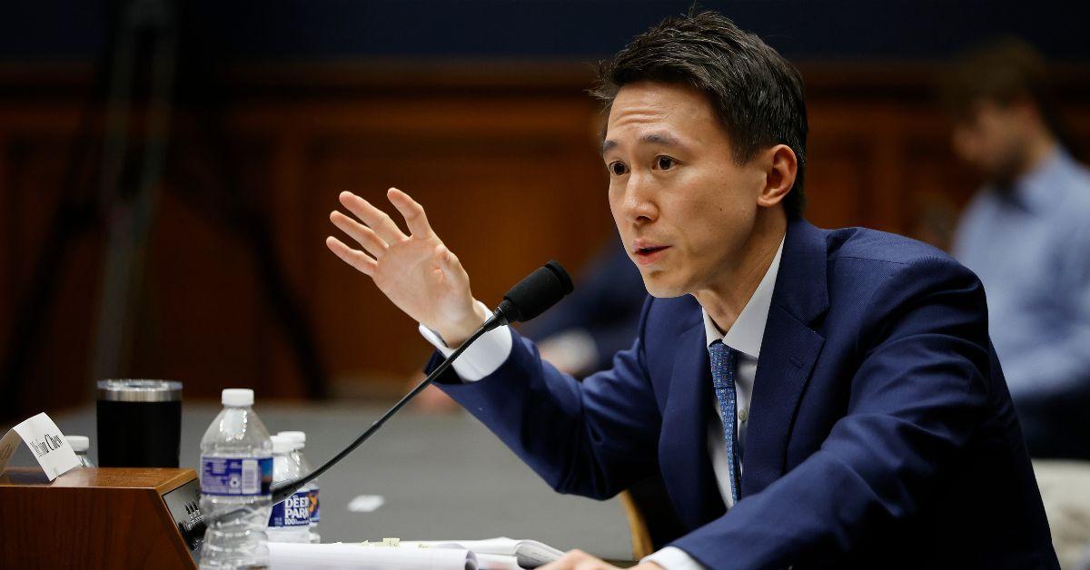 Shou Zi Kim speaking in front of Congress on Thursday.