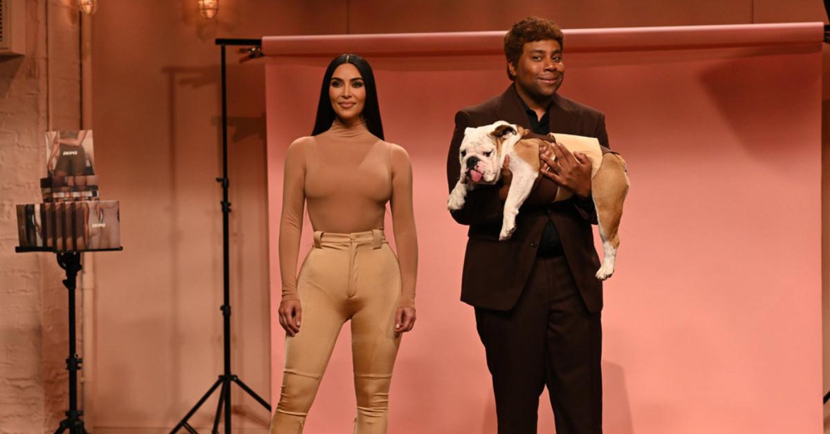 Kim Kardashian West and Kenan Thompson