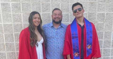 Jon Gosselin with Hannah and Collin graduating high school