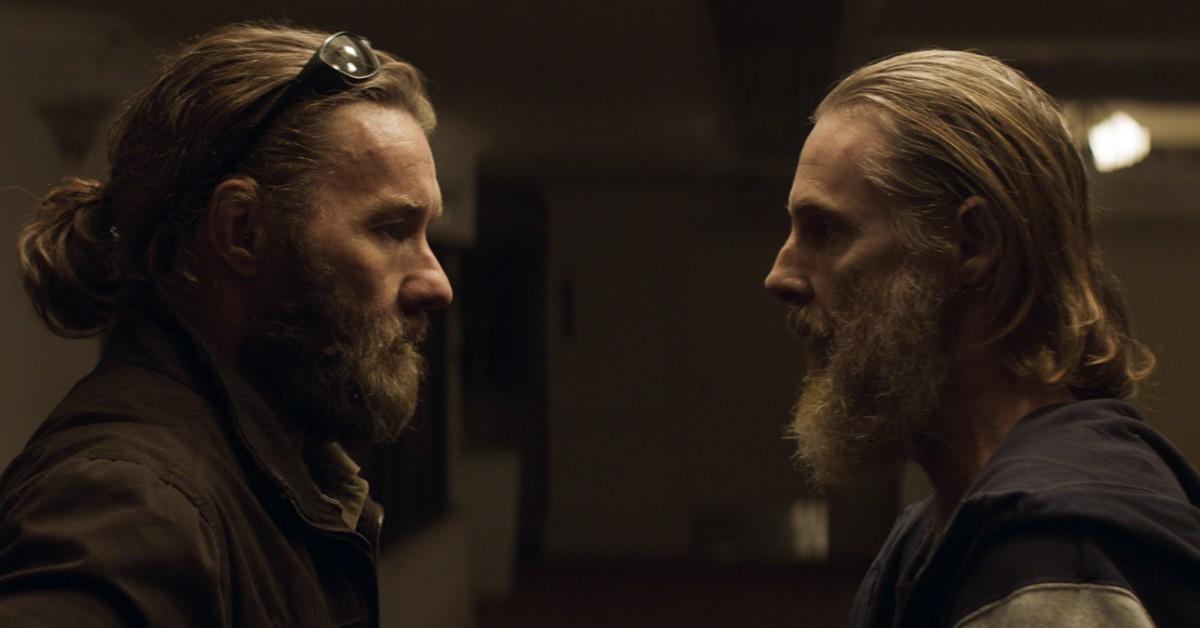 (L-R) Joel Edgerton and Sean Harris in 'The Stranger' 