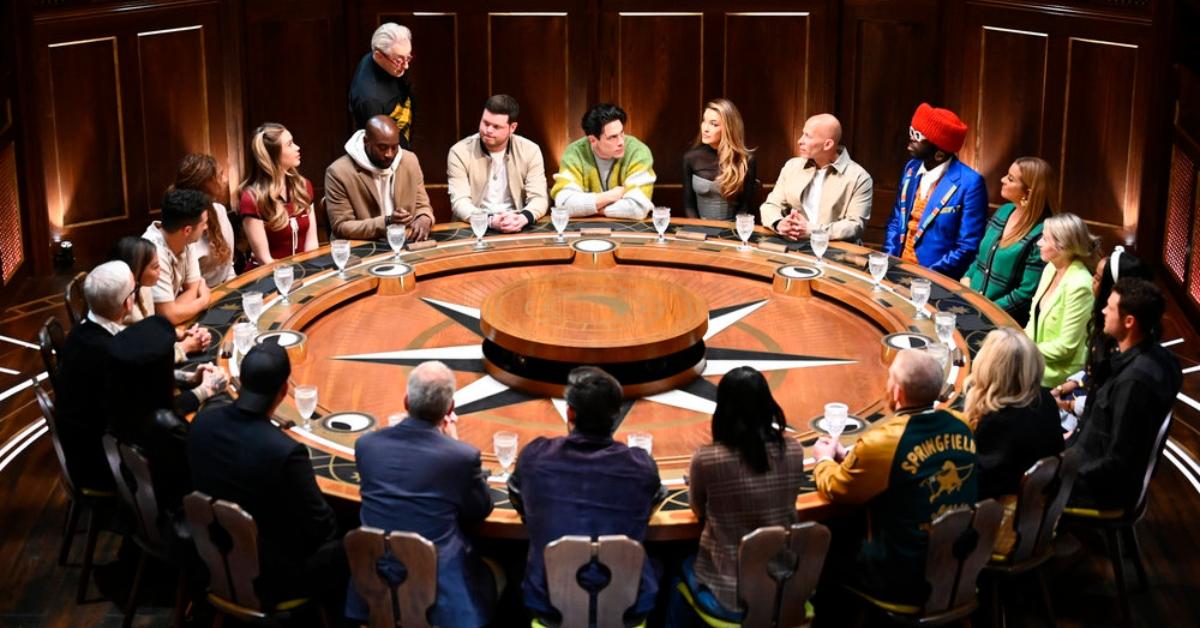 The Traitors cast sits at the roundtable