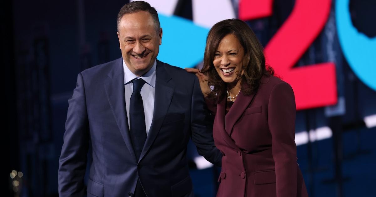 Doug Emhoff and Kamala Harris at DNC 2020