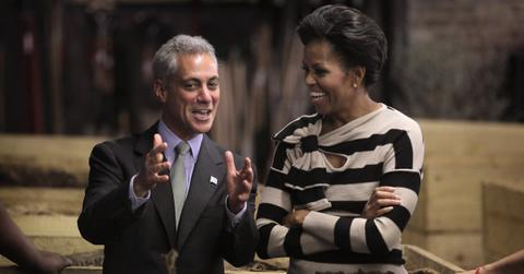 Michelle Obama and Rahm Emanuel