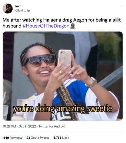 House of the Dragon tweet