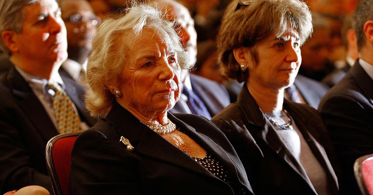 Ethel Kennedy at Ted Kennedy's funeral in 2009. 