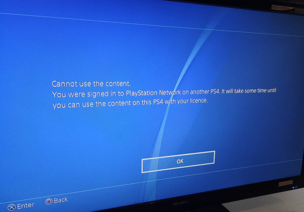 why is my ps4 telling me to reinstall