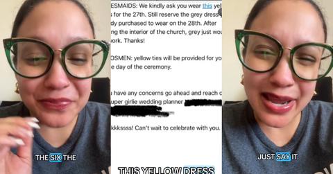 Bride Makes "Unhinged" Demands of Wedding Party