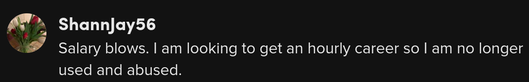 working salary not worth it tiktok