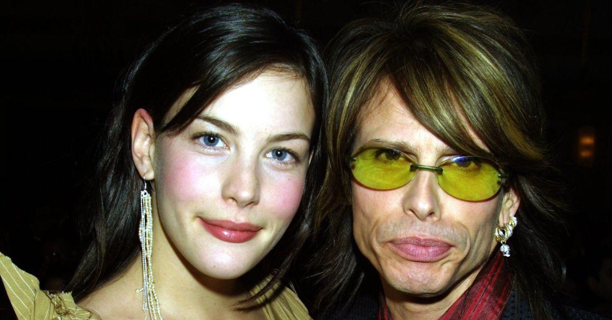 (l-r): Liv Tyler and Steven Tyler on the red carpet.