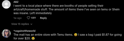 boutique sells shein clothing after cutting tags off - tiktok