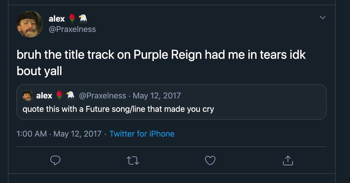 purple reign best song title track