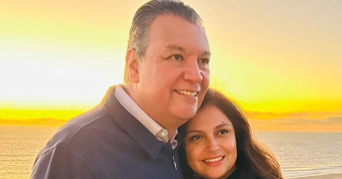 (l-r): Alex Padilla and his wife, Angela Padilla
