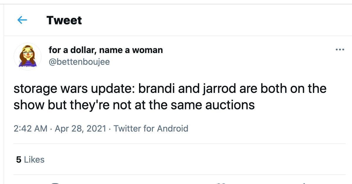 what happened to jarrod and brandi storage wars