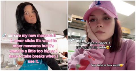 TikTok's mascara wand trend