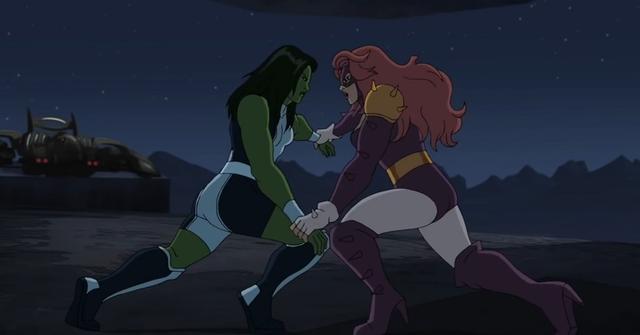 Titania vs. She-Hulk in 'Marvel's Hulk and the Agents of SMASH'