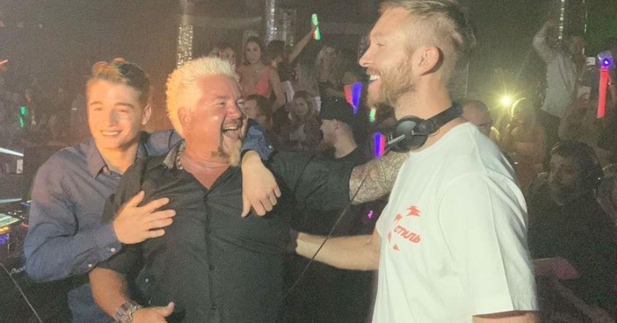 Jules Fieri, Guy Fieri, and Calvin Harris