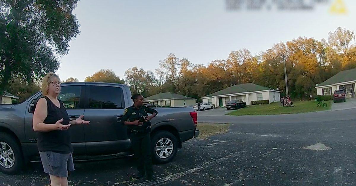 Susan Lorincz speaking issuing a complaint with police about kids playing.